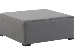 Conjunto De Jardim Com 4 Lugares E Repousa-Pes Em Tecido Cinzento Arezzo