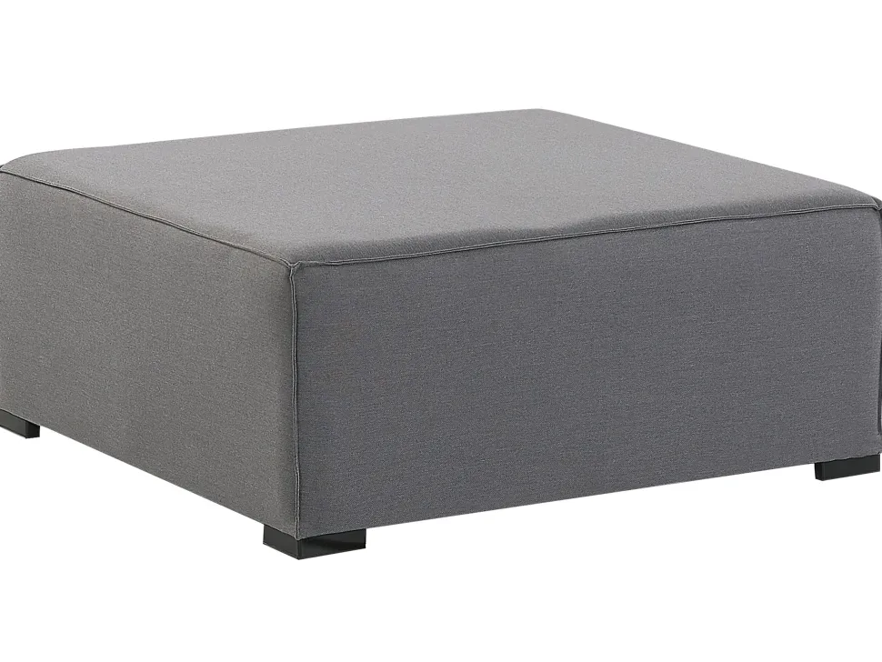 Conjunto De Jardim Com 4 Lugares E Repousa-Pes Em Tecido Cinzento Arezzo