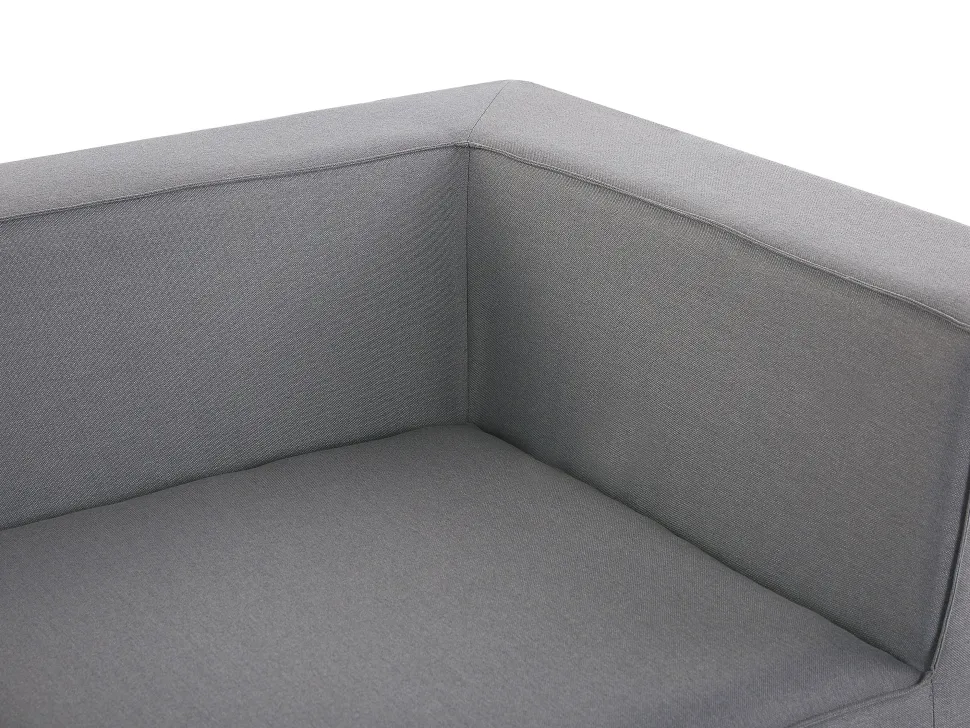 Conjunto De Jardim Com 4 Lugares E Repousa-Pes Em Tecido Cinzento Arezzo