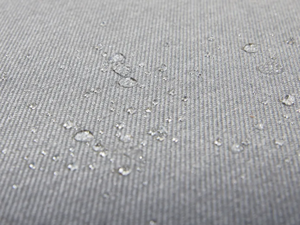 Conjunto De Jardim Com 4 Lugares E Repousa-Pes Em Tecido Cinzento Arezzo