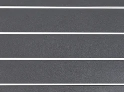 Conjunto De Jardim Com 5 Lugares Em Aluminio Preto Com Almofadas Cinzentas Coccorino