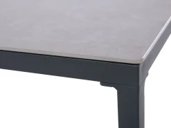 Conjunto De Jardim Com 4 Lugares Em Metal Cinzento E Preto Scaccia