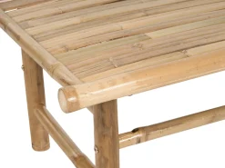 Conjunto De Jardim Com 2 Lugares Em Bambu Claro E Taupe Todi