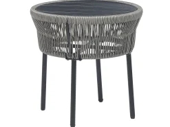 Conjunto De Jardim Com 2 Lugares Em Rattan Cinzento Gargano