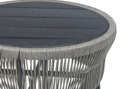 Conjunto De Jardim Com 2 Lugares Em Rattan Cinzento Gargano