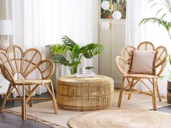 Conjunto De Jardim Com 2 Lugares Em Rattan Cor Natural Florentine Ii / Limni