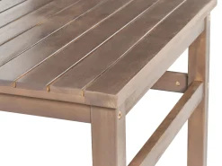 Conjunto De Jardim De 4 Lugares Em Madeira De Acacia Certificada Escura Manila