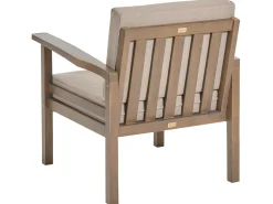 Conjunto De Jardim De 4 Lugares Em Madeira De Acacia Certificada Escura Manila