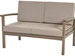 Conjunto De Jardim De 4 Lugares Em Madeira De Acacia Escura Manila