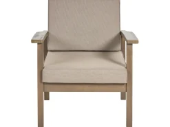 Conjunto De Jardim De 4 Lugares Em Madeira De Acacia Escura Manila