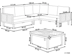 Conjunto De Jardim De Canto 4 Lugares Em Madeira De Acacia Clara Baratti
