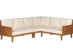 Conjunto De Jardim De Canto 4 Lugares Em Madeira De Acacia Clara Baratti