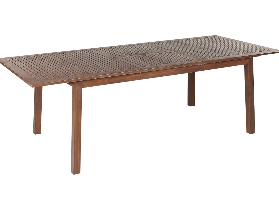 Conjunto De Jardim De Madeira De 8 Lugares Em Madeira De Acacia Escura Cesana