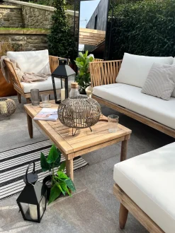 Conjunto De Jardim Em Madeira De Acacia 4 Lugares A Direita Cremona