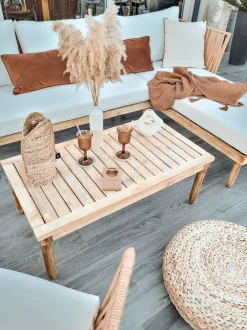 Conjunto De Jardim Em Madeira De Acacia 4 Lugares A Direita Cremona