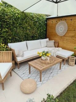 Conjunto De Jardim Em Madeira De Acacia 4 Lugares A Direita Cremona