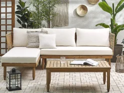 Conjunto De Jardim Em Madeira De Acacia 4 Lugares A Direita Cremona