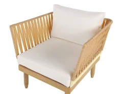 Conjunto De Jardim Em Madeira De Acacia 4 Lugares A Direita Cremona