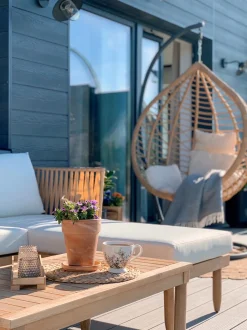 Conjunto De Jardim Em Madeira De Acacia 4 Lugares A Direita Cremona