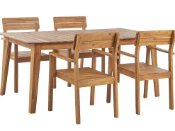 Conjunto De Jardim Em Madeira De Acacia Para 4 Pessoas Fornelli