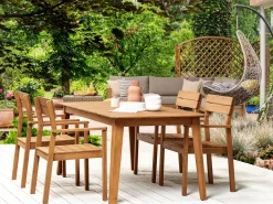 Conjunto De Jardim Em Madeira De Acacia Para 4 Pessoas Fornelli