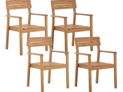 Conjunto De Jardim Em Madeira De Acacia Para 4 Pessoas Fornelli