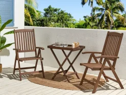 Conjunto De Jardim Em Madeira Escura De Acacia Amantea