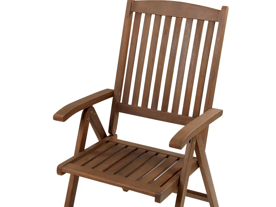 Conjunto De Jardim Em Madeira Escura De Acacia Amantea