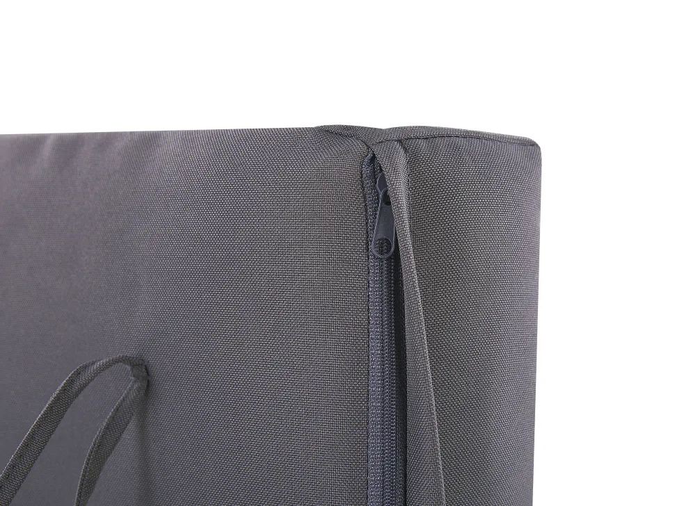 Conjunto De Jardim Em Madeira Com Almofadas Cinzentas Escuras Pallano