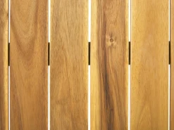 Conjunto De Jardim Em Madeira Com Almofadas Cinzentas Escuras Pallano