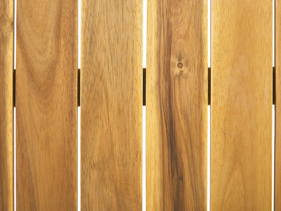 Conjunto De Jardim Em Madeira Com Almofadas Cinzentas Escuras Pallano