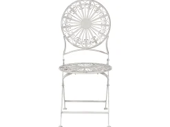 Conjunto De Jardim Em Metal Branco Scafa