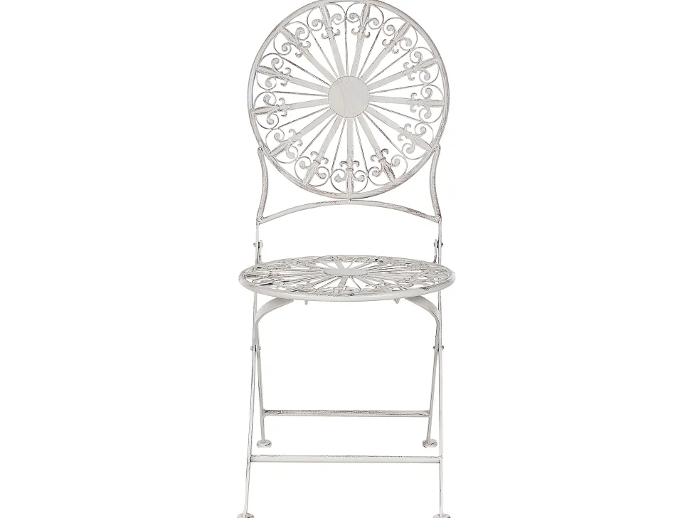 Conjunto De Jardim Em Metal Branco Scafa