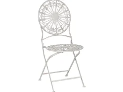 Conjunto De Jardim Em Metal Branco Scafa