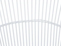 Conjunto De Jardim Em Rattan Sintetico Branco Acinzentado Mesyna