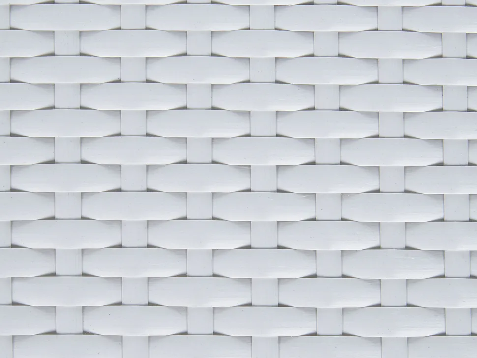 Conjunto De Jardim Em Rattan Sintetico Branco Acinzentado Mesyna