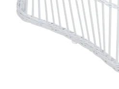 Conjunto De Jardim Em Rattan Sintetico Branco Acinzentado Mesyna