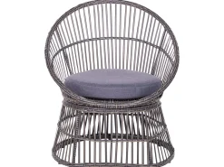 Conjunto De Jardim Em Rattan Sintetico Taupe Mesyna