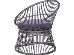 Conjunto De Jardim Em Rattan Sintetico Taupe Mesyna