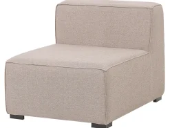 Conjunto De Jardim Modular 4 Lugares E Repousa-Pes Em Tecido Creme Arezzo