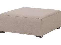 Conjunto De Jardim Modular 4 Lugares E Repousa-Pes Em Tecido Creme Arezzo