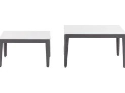 Conjunto De Jardim Modular 6 Lugares Em Aluminio Cinzento E Creme Rima Iii
