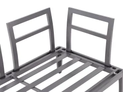 Conjunto De Jardim Modular 6 Lugares Em Aluminio Cinzento E Creme Rima Iii