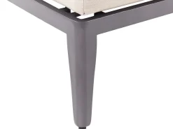 Conjunto De Jardim Modular 6 Lugares Em Aluminio Cinzento E Creme Rima Iii