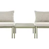Conjunto De Jardim Modular 2 Lugares Em Aluminio Verde Terracina