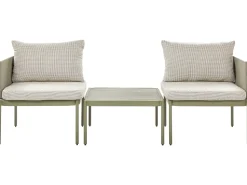 Conjunto De Jardim Modular 2 Lugares Em Aluminio Verde Terracina
