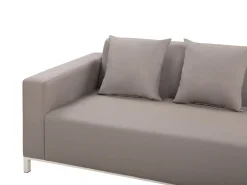 Conjunto De Jardim Modular 5 Lugares A Direita Em Tecido Creme Belize