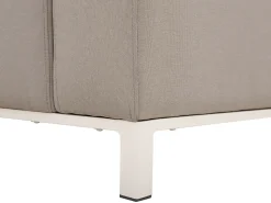 Conjunto De Jardim Modular 5 Lugares A Direita Em Tecido Creme Belize