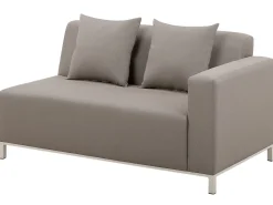 Conjunto De Jardim Modular 5 Lugares A Direita Em Tecido Creme Belize