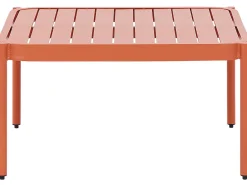 Conjunto De Jardim Modular 2 Lugares Em Aluminio Laranja Terracina